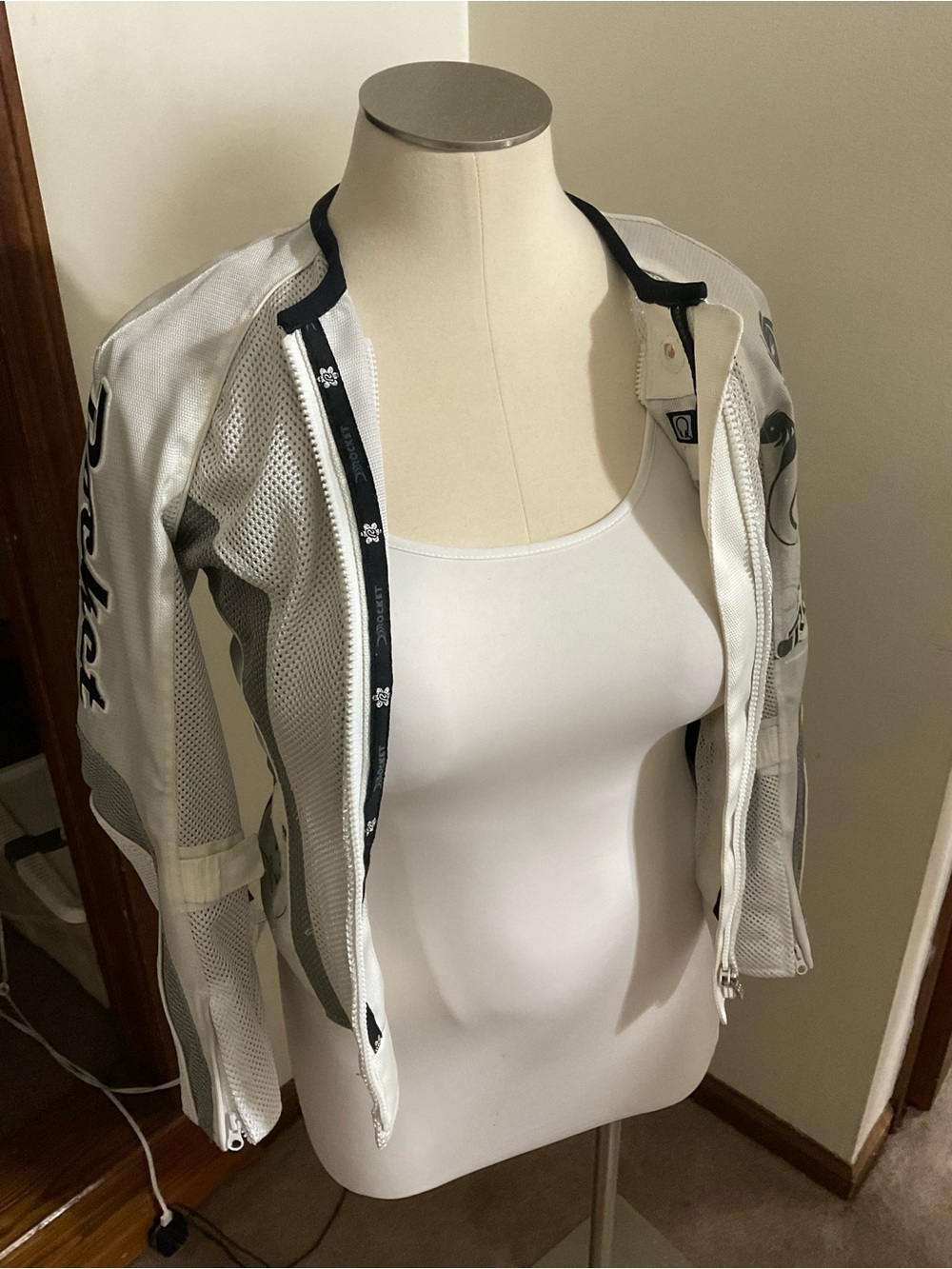 Joe Rocket size S Women's White Mesh Motorcycle Jacket